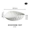 Axyaa Rock Shell Ceramic Steamed Fish Soup Plate - 2022 Light Luxury Tableware
