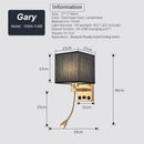 Axyaa Bedside LED Wall Lamp with USB Port, 1W Spotlight for Modern Indoor Lighting