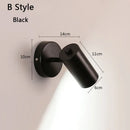 Axyaa Nordic Bedside Spotlight Sconce in Gold and Black for Study and Makeup Mirror