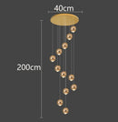Axyaa LED Pendant Chandeliers: Modern Lighting for Living Room and Staircase