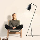 Axyaa Grasshopper Black White Tripod Floor Lamp for Living Room Studio