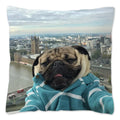 Axyaa Influencer Pug Cushion Cover - Funny Dog Home Decor Pillow Case