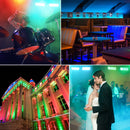 Axyaa 4PCS 120W RGB LED Wall Washer Lights for Stage DJ Party Bar Wedding