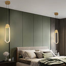 Axyaa Nordic Brass LED Pendant Chandelier Cozy Modern Bedroom Light Fixtures