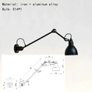Axyaa Nordic Vintage Rotatable Metal Wall Sconce Lampshade for Bedroom and Hotel Room