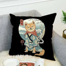 Axyaa Shiba Inu Cushion Cover 45x45cm for Bed or Chair Decor