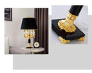 Axyaa Nordic Luxury Crystal Floor Lamp for Bedroom - Retro Villa Design