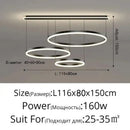 Axyaa Minimalist Ring LED Chandelier for Living Room Modern Pendant Light