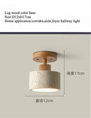 Axyaa Travertine Stone Ceiling Lamp Chandelier for Home Living Room Dining Room