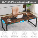 Axyaa Executive Office Workstation Desk - 70.8" Modern Computer Table for Study and Work