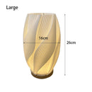 Axyaa Modern Desk Lamp for Bedroom Study, Stylish 3D Printed Decorative Hotel Room Lighting