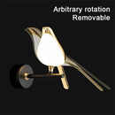 Axyaa Nordic Bird Wall Light 360° Rotation, Rotatable Sconce for Bedroom and Parlor