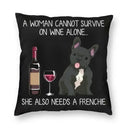 Axyaa Alaskan Malamute Wine Red Dog Pillowcase - Luxury Home Decor