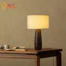 Axyaa Zen Art Solid Wood Table Lamp LED E27 for Study Tea Room Bedroom