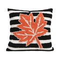 Axyaa Geometric Pumpkin Embroidered Pillow Cover - Halloween & Thanksgiving Décor