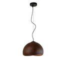 Axyaa Antique Brown Wabi Sabi Pendant Light Chandelier for Dining Room with a Rustic Charm