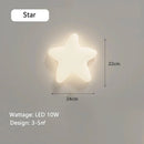 Axyaa Cloud & Star LED Ceiling Lamp - Warm Full-Spectrum Light for Home Decor