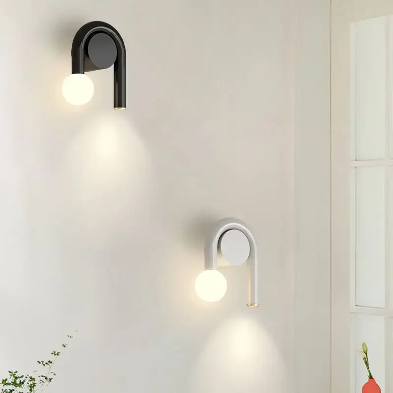 Axyaa LED Wall Lamp Nordic Night Light for Bedroom Living Room Dining Room