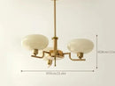 Axyaa French Style Glass Chandelier, Modern European Design for Home Living Spaces