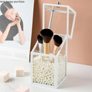 Axya Glass Makeup Brush Holder & Jewelry Box Organizer