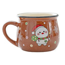 Axyaa Snowman Christmas Mug: Festive Ceramic Coffee Cup for Xmas Home Baking & Breakfast