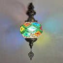 Axyaa Handcrafted Stained Glass Wall Lamp Art Deco Decor Globe Fixture