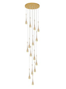 Axyaa Modern Crystal Chandelier Loft Pendant Lamp
