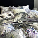 Axyaa 800TC Egyptian Cotton Bedding Set, Vintage Oil Print Style, Luxury Sheets