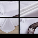 Luxury Hotel Four-Piece Bedding Set by Axyaa in Pure Cotton Linen