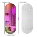 Axyaa Rainbow Iridescent Accent Mirror for Living Room and Bedroom