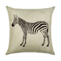 Axyaa Animal Linen Pillowcase for Bedroom Sofa Chair - Decorative Cushion Cover