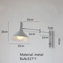 Axyaa Vintage Wall Lamp Plug Rotatable Bedside LED Lighting Sconce