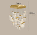 Axyaa Nordic Stair Chandelier, Living Room Pendant Lights, Indoor Dining Ceiling Light