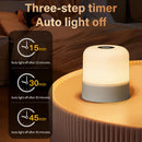 Axyaa Rechargeable LED Night Light: 3 Colors Dimmable Bedside Lamp