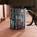 Axyaa Dad's Tool Box Ceramic Mug for Father's Birthday & Home - Boyfriend Gift