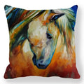 Axyaa Horse Printed Pillowcase 45x45cm Polyester Home Sofa Decor Throw Pillow Cover