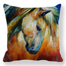 Axyaa Horse Printed Pillowcase 45x45cm Polyester Home Sofa Decor Throw Pillow Cover
