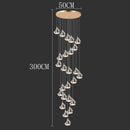 Axyaa Nordic Stair Chandelier Living Room Dining Pendant Ceiling Light Indoor Lighting