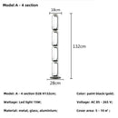 Axyaa Nordic Glass Floor Lamp Bamboo Joint Led Table Lamps