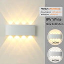 Axyaa LED Wall Sconces - Modern Indoor Outdoor Up Down Lights for Living Room & Bedroom