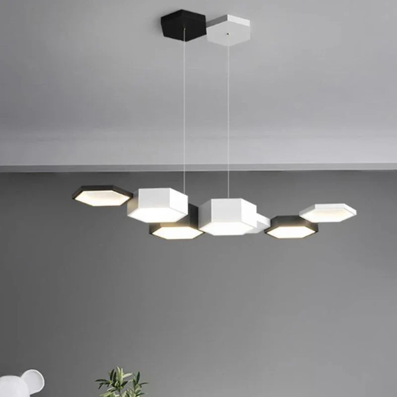 Axyaa Stainless Steel LED Chandelier for Nordic Dining Room Decor