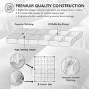 Axyaa Winter White Goose Down Comforter 3D Quilted Luxury Fluffy Cotton Shell Quilt