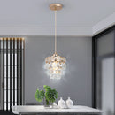 Axyaa Crystal K9 Chandelier Pendant Light Modern Gold for Living Bedroom Restaurant Cloakroom