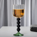 Axyaa Nordic Ripple Red Wine Glass, 360ml, Creative Design, 1 Piece