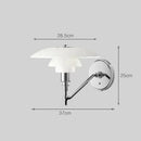 LED Wall Lamp by Axyaa: Danish Design, Nordic Home Decor, Glass Shade, Replaceable Bulb, Bedroom Lighting.