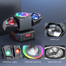 Axyaa Two-armed RGBW Moving Head Lighting with Remote Control for Stage Effects
