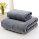 Axyaa Pineapple Grid Coral Fleece Towel Set