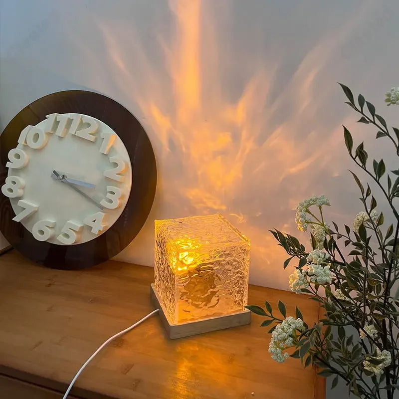 Axyaa Flame Atmosphere Table Lamp for Dynamic Bedside Ambiance