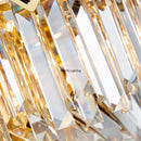 Axyaa Luxury Round Crystal Chandelier for Modern Living Room and Kitchen Island