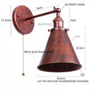 Axyaa Industrial Iron Plating Gold Wall Lamp for Restaurant Coffee Bar Bedroom